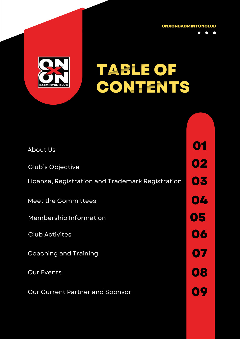 ONXON Club Profile 2026, page 2 of 29