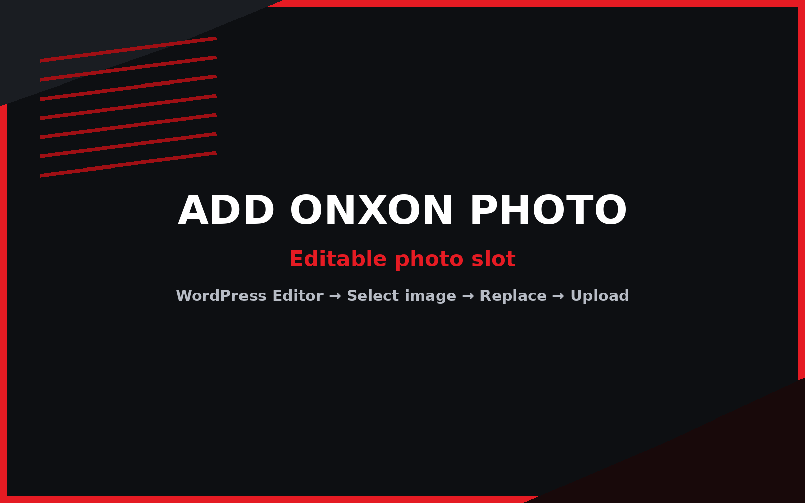 Add ONXON photo