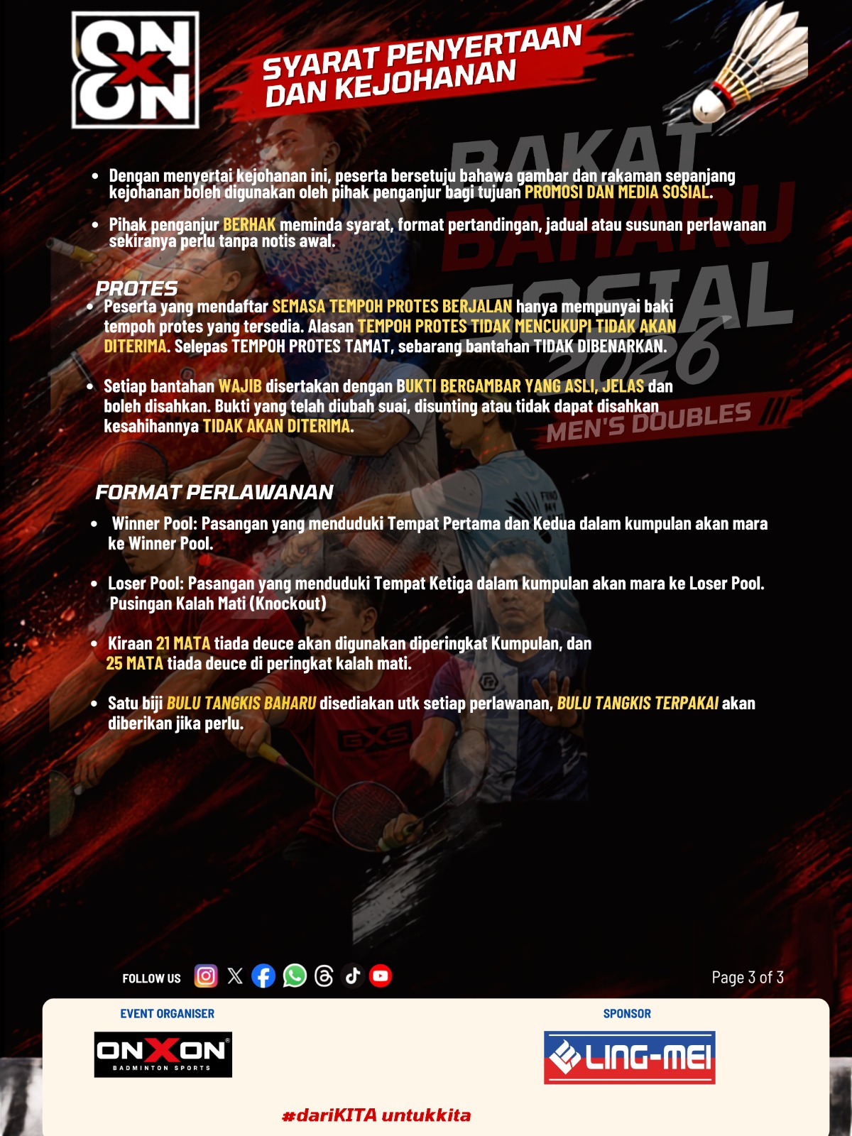 Tournament rules page 3