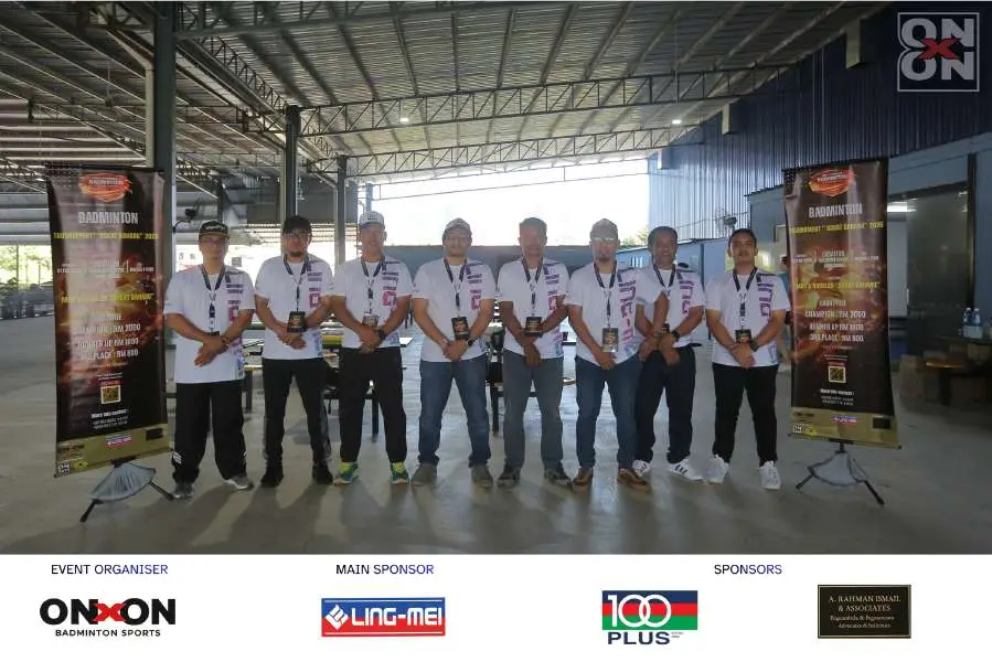 ONXON event team pictured at a badminton venue