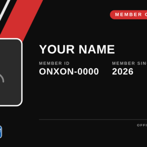 ONXON TNG Member Card